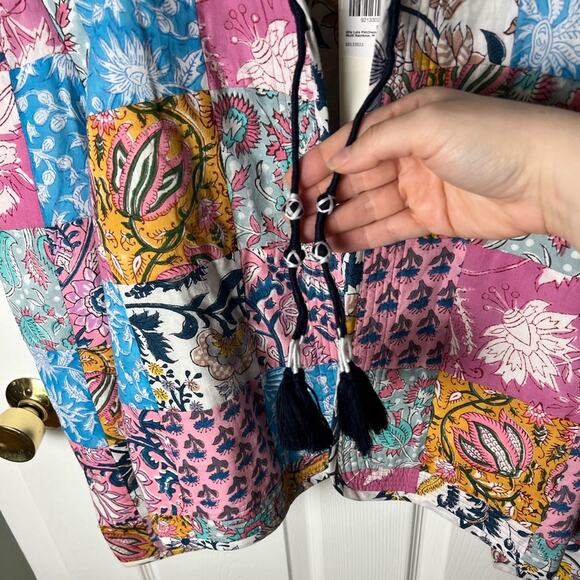 Alix of Bohemia Cotton Paisley Lola Patchwork Lightweight Quilted Jacket M - Picture 4 of 11